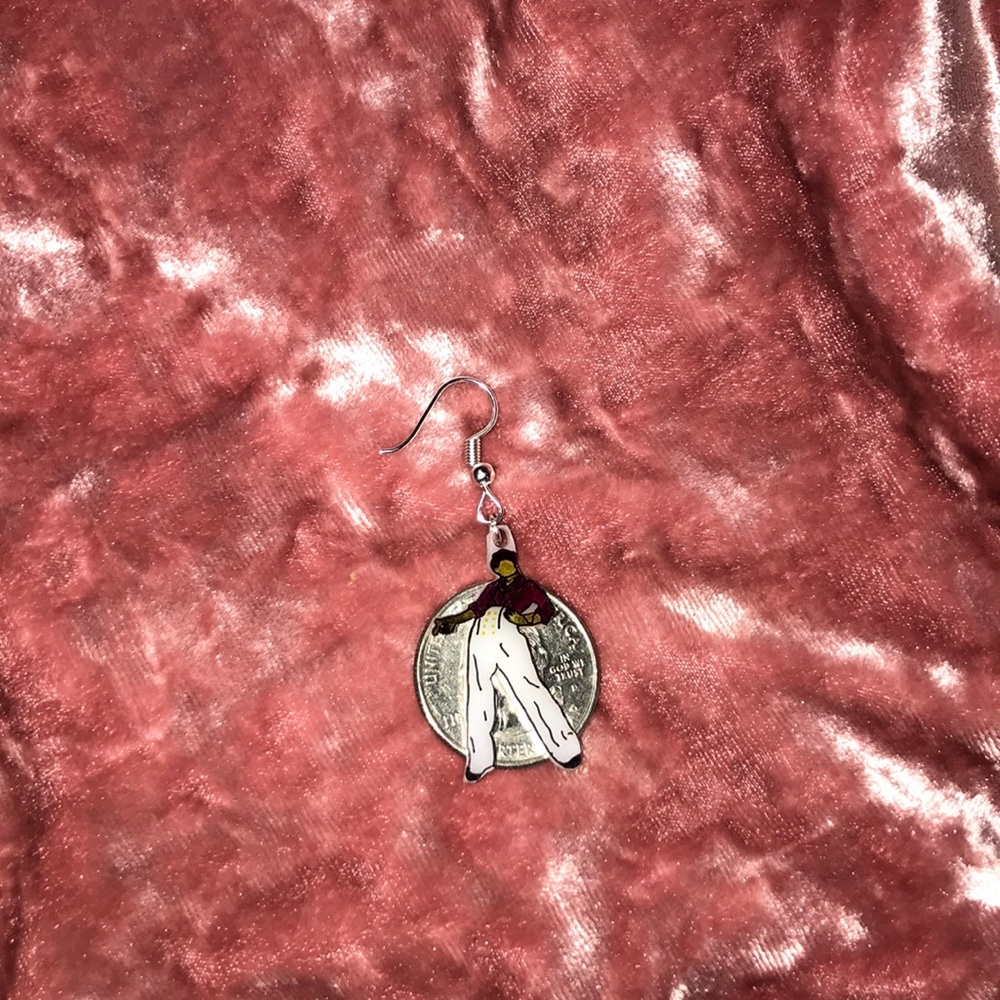 🚫SOLD ON MERCARI🚫Harry Styles Handmade Earrings - Picture 3 of 4